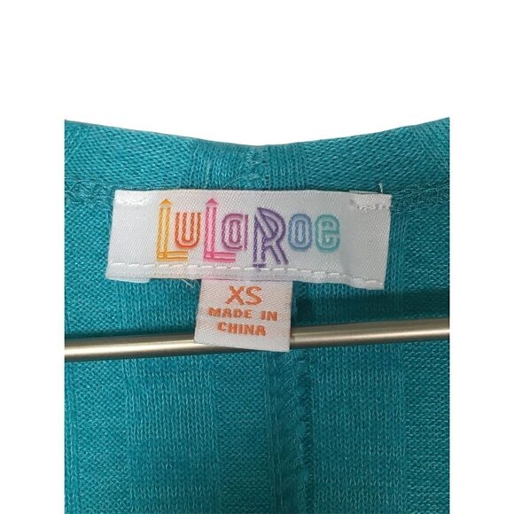 nwt LuLaRoe XS Small Sarah Cardigan Blue Long Sleeve Mid Calf Pockets Sw… - Picture 3 of 6